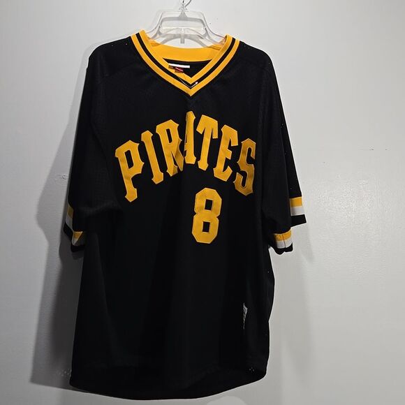 Pirates Black and Yellow Men's Jersey 56 3XL - Picture 2 of 13
